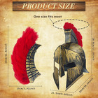 Roman Knight Helmet  Spartan Gladiator Costume Helmet Plastic Medieval Hat Warri