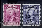 Sarawak 1934 7 Used Values Z011 Free Registered Mail
