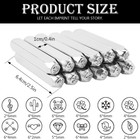 12pcs Stamps Punch Set Metal Stamping Tools Diy Jewelry Making Punch Leather Woo