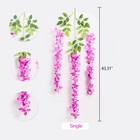 12pcs Artificial Wisteria Vine Garland Fake Flower Plant Garden Wedding Decor Us