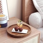 Lazy Susan Bamboo Organizer For Kitchen cabinet small  8 6in Brown