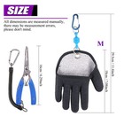 2pcs Fishing Gear Set  Fisherman Professional Fishing Glove With Magnet Hooks