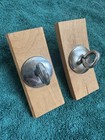 Two Vintage 50s 60s Wfl Ludwig Marching Bass Drum Eyelet Bracket Mount Part
