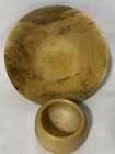 Hand Turned Small Wood Bowls Marked Blurin Pongom   Hand Svarvad
