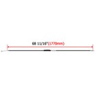 Black Stainless Steel Clutch Cable For Harley 87-06 Softail Fat Boy 10  12  Bar