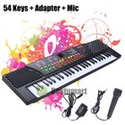 54 Keys Music Electronic Keyboard Kid Electric Piano Organ W mic   Adapter Gift