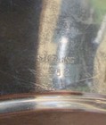 Reticulated 9  Diam  Sterling Silver Tray plate  133g No Mono