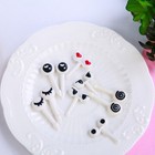 10pcs set Mini Skewers Cute Cartoon Eyes Kawaii Lunch Bento Box Food Fruit Fork