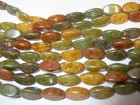15 12x7mm 5 Color Picasso Luster 3 Sided Oval Czech Glass Beads