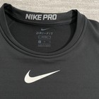 Nike Pro Dri-fit Long Sleeve Shirt Black Xl Fitted Mens Athletic Training Tee