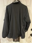 Nike Women s Full Zip Vented Windbreaker Running Jacket Black  gray Large