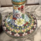 Lovely Pair Of Chinese Cloisonne And Enamel Vases