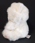 Vintage Dan Dee Solid White Kitten Cat Plush Blue Eyes Pink Nose Stuffed Animal