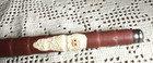 Vintage Folk Art Hand Painted Santa Primitive Antique Wood Spool Collectible