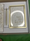 Gold Wedding Guest Book And Pen Set