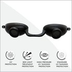 Flexible Sun Goggles Eye Protection Uv Black Glasses Eyes Protect Tanning Bed