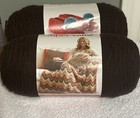 Bernat Super Value Yarn 7oz 426 Yds Ea  Chocolate 53013  4 Weight Med  Lot Of 4