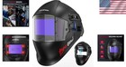 Solar-powered Welding Helmet With 4 Arc Sensors   Adjustable Shade 4-8 9-13