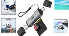 Sd Card Reader Usb C  Dual Slots Usb 3 0 Type C To Micro Sd Card Adapter  Mem   