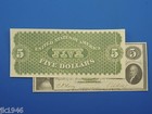 Reproduction  5 1861 Greenback Us Paper Money Currency Copy