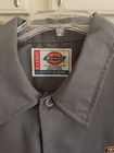 New Dickies Shirt Men s Xl Grey Button Up Mike s Hard  Punch      Work Shirt 
