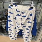 Patpat 2-piece Baby Pajama Set Ribbed Knit Long Sleeve Dinosaur Print 6-9m