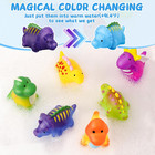 Color Changing No Hole Toddler Bath Toys For Kids Ages 1-3 4-8  Dinosaur Bath To