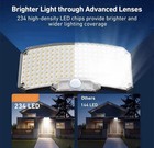 Solar Panel Lamp Motion Sensor Outdoor Garden Light Led