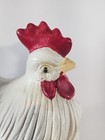 Vintage Atlantic Mold Ceramic Rooster Chicken Cookie Jar Collectible White