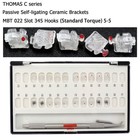 Dental Ceramic Brackets Orthodontic Self Ligating Braces Mbt 022 345 Damon Clear
