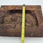 Lion Of Lucerne Carved Wood Relief Wall Plaque