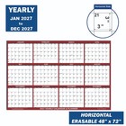 48x72 Swiftglimpse 2027 Erasable Wall Calendar Planner  Huge Planning - Maroon