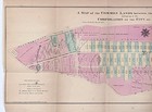 1861 New York City Map Original Manhattan - Common Lands -  19x7  Original
