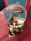 Vintage 1977 Christmas Musical Resin Snowglobe Studio 5 D-5956 6    Tall Anthropom