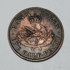 1852 Dragon Slayer Bank Of Upper Canada  Half Penny Token Heaton Mint M353