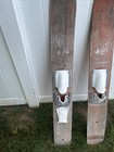 Vintage Atlas Set Of Wooden 52    Long Water Skis -little Shorty-estate Find
