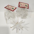 Darice Holiday Trimmings Star Ornaments 3pk Clear New used Crystal Look  2418-82