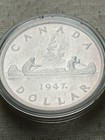 Canada      1947 Mpl  Dollar  Rare Gem      Bu  High Grade  Low Mintage Key Date 