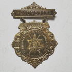 1895 Grand Lodge Knights Of Pythias Reading Pa 2 25 h Pinback Medal