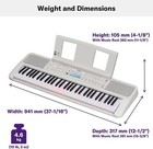 Yamaha Ez-310 61 Key Portable Keyboard W  Lighted Keys Music Rest  Power Adapter