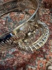 International Silver Co  Silver Plate Bowl Holder Stand W  Handles   3 Feet