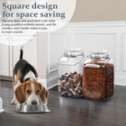 2 Pack 1 5 Gallon Glass Jar With Airtight Lid  192 Oz Square Wide Mouth Mason Ja