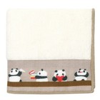 Hamamonyo Japanese Tenugui Taoru Hand Face Fluffy Towel Panda 9x9 Inches New