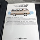Collection Of  21  Dodge ram Van Sales Brochures 1966-1987 And One Sign