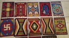 Antique Tobacco Felt Navajo Native Indian Cigarette Rugs