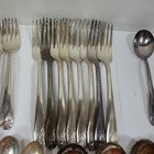 26 Vintage Pcs  1847 Rogers Bros Is Daffodil Silverplate Flatware Set Nice