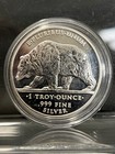 1oz California Prospector Silver Round Grizzly Bear--original Hard Plastic Case