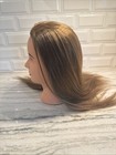 Hairingrid 26 - 28 Mannequin Training Head Synthetic Hair Styling Clamp Brown
