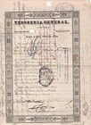 Mexico 1843 General Treasury Scarce   1000 Pesos Pass-co Bond Loan Obligation