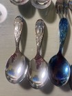 Vintage Wm Rogers Silver Plate Birth Record Forks And Spoons